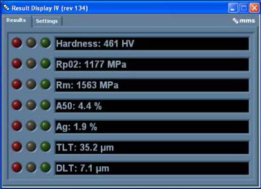 3MA多功能測試軟件結果顯示
