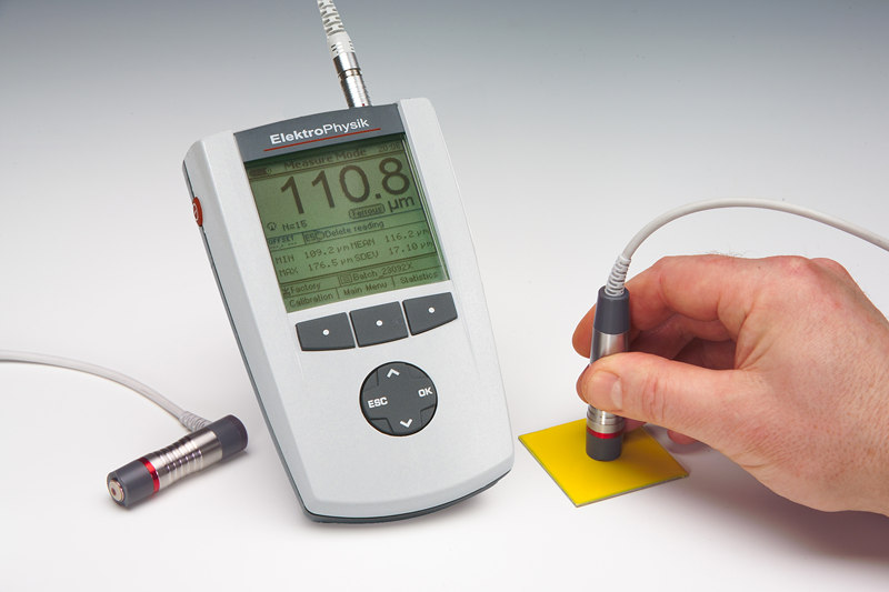 application of Germany EPK MiniTest 7400FH wall thickness measurement gauge