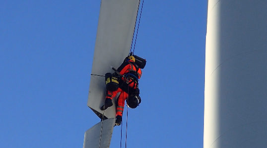 風力發電葉片的在役檢測