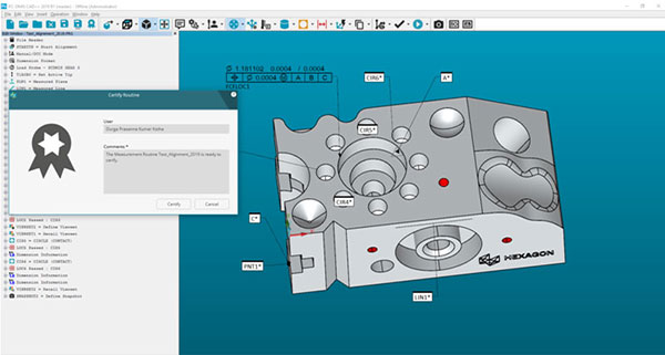 Protect允許PC-DMIS用戶根據權限對測量程序進行訪問，并跟蹤對這些“受保護”文件的修改。