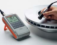 DeltaScope FMP30 measuring Coating thickness on blake