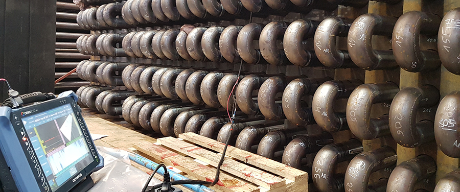 用于在制造過程中檢測熱交換器排管的COBRA掃查器和OmniScan MX2探傷儀